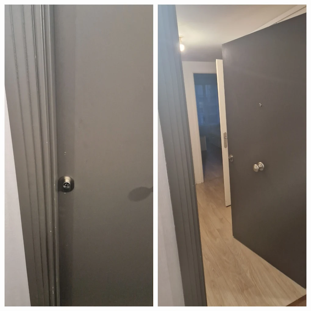 Ouverture porte claquée sans dégât